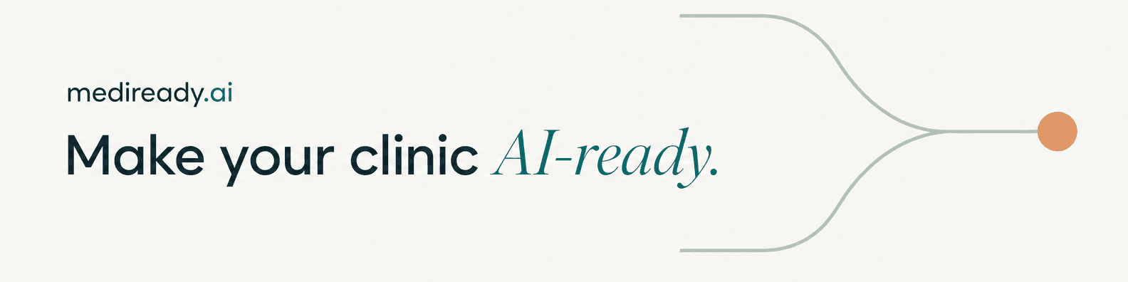 MediReady LinkedIn personal banner, 1584 by 396.